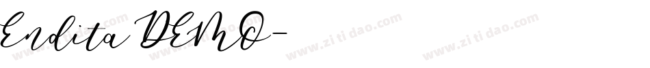 Endita DEMO字体转换
